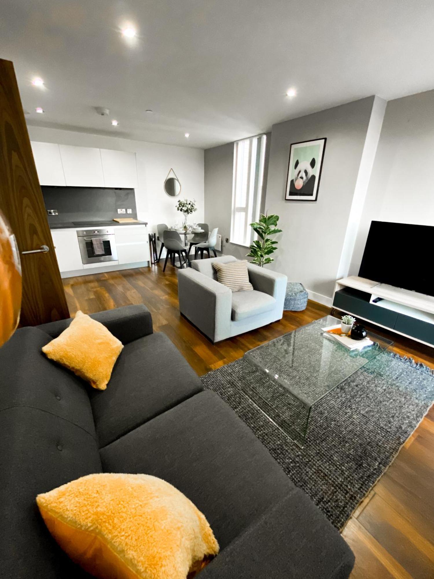 The Panda - Modern 2 Bedroom Apt In Manchester City Centre Dış mekan fotoğraf